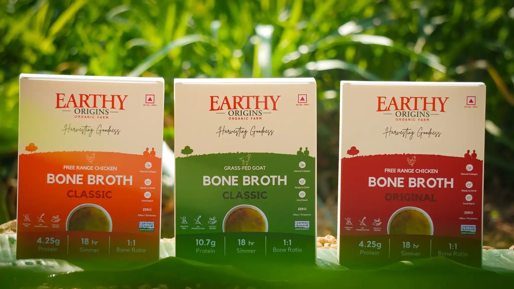 Chicken and mutton bone broth soup made with real bones for rich, hearty, and nourishing flavor.