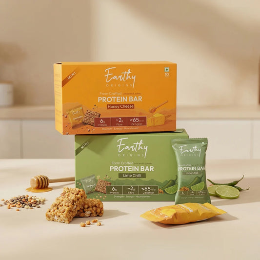 Honey Cheese and Lime Chilli functional bars combo pack, savoury protein snack with balanced nutrition